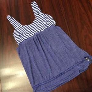 Lululemon Blue & White Tank Top